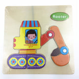 1pc Wooden 3D Puzzle Jigsaw Wooden Toys For Children