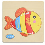 1pc Wooden 3D Puzzle Jigsaw Wooden Toys For Children